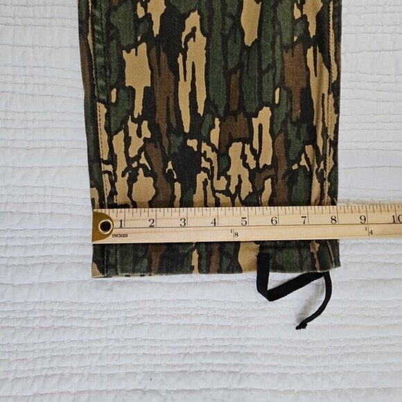 Staple Camo Cargo Utility Tactical Pants Men's 42x32 Green 9 Pockets Zipper EUC - Picture 12 of 16